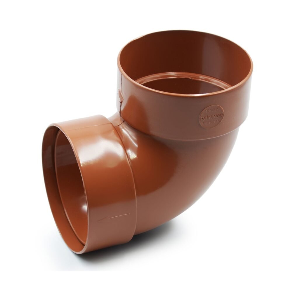 Відвід труби двомуфтовий 87° цегляний 75мм RainWay