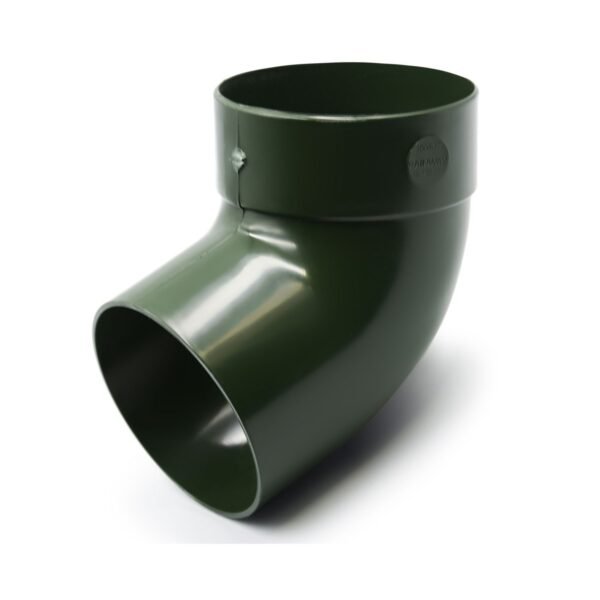 Відвід труби одномуфтовий 67° зелений 75мм RainWay
