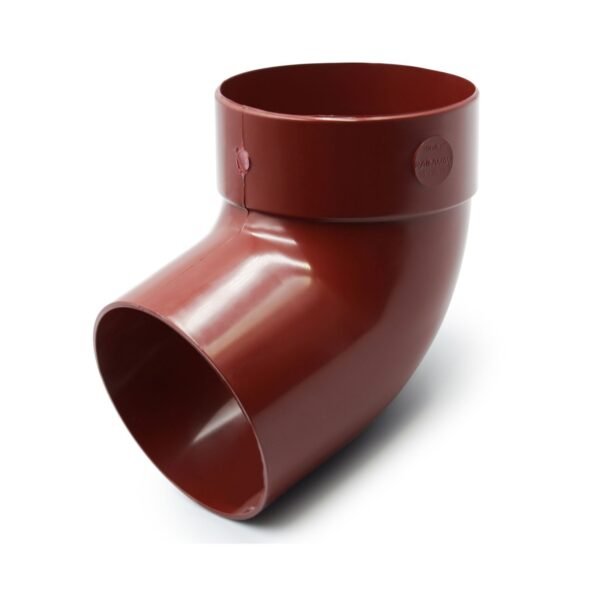 Відвід труби одномуфтовий 67° червоний 75мм RainWay