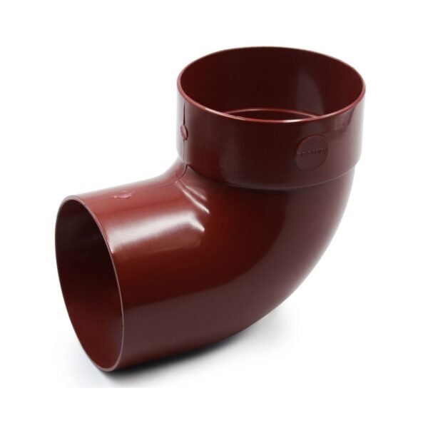 Відвід труби одномуфтовий 87° червоний 75мм RainWay