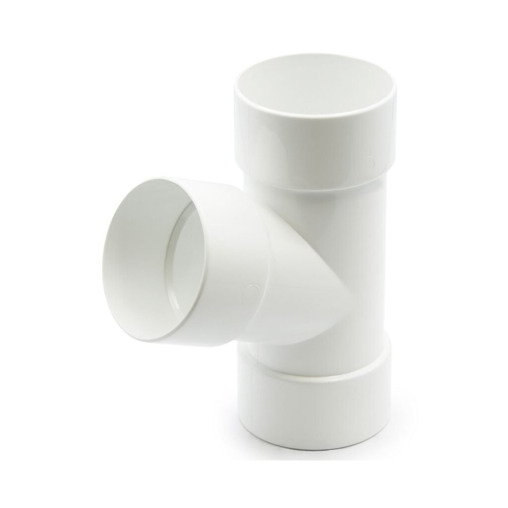 Трійник труби 67° білий 75мм RainWay