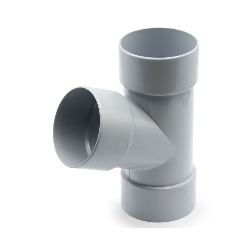 Трійник труби 67° сірий 75мм RainWay