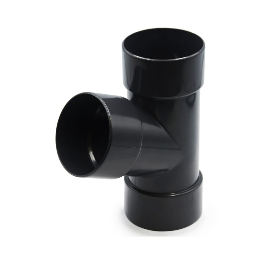 Трійник труби 67° графітний 75мм RainWay