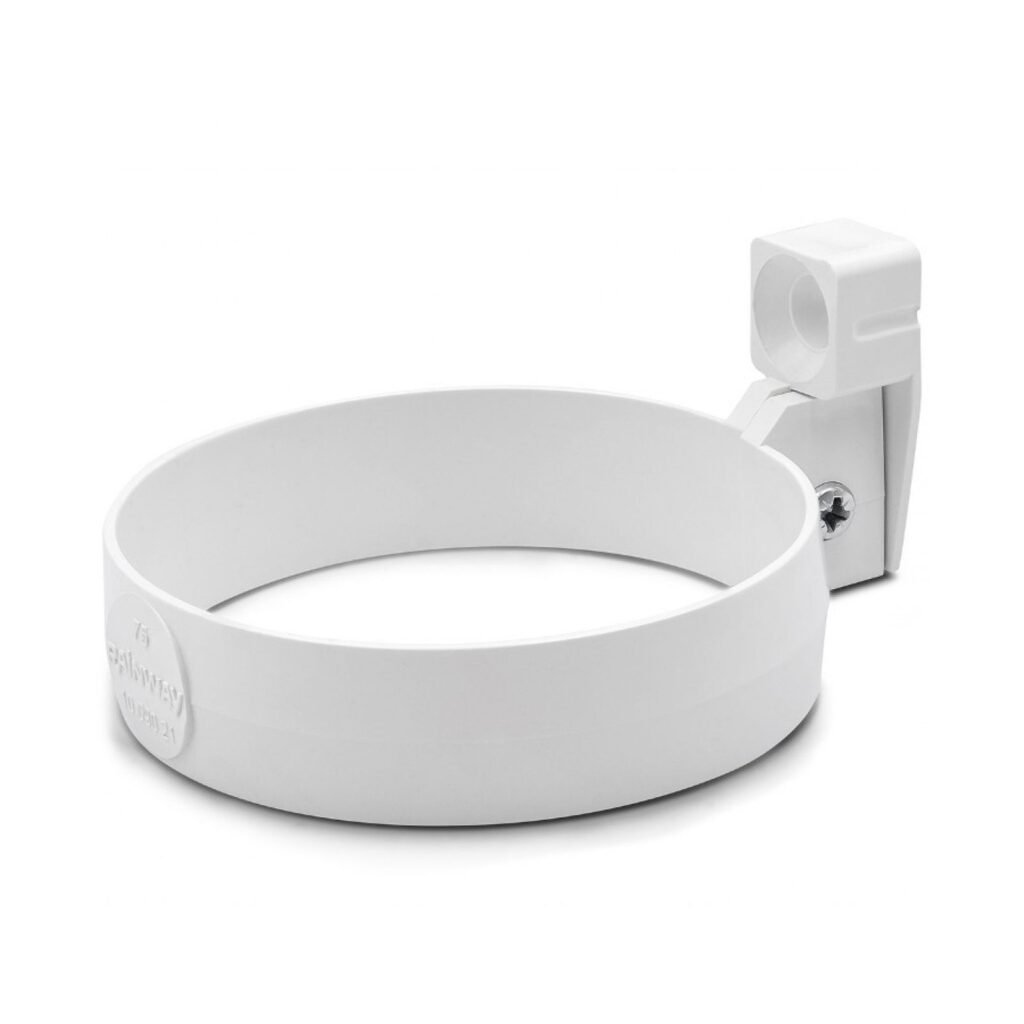 Кронштейн труби білий 75мм RainWay