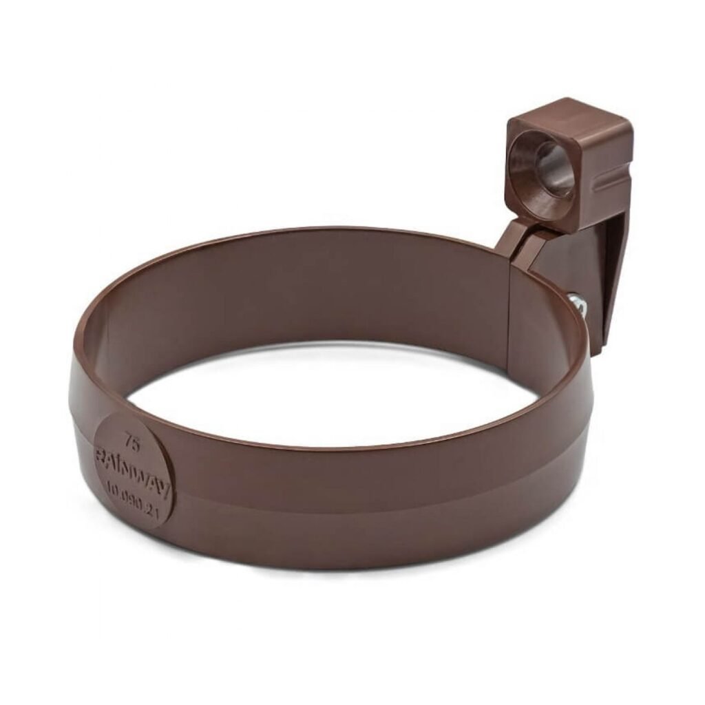 Кронштейн труби коричневий 75мм RainWay