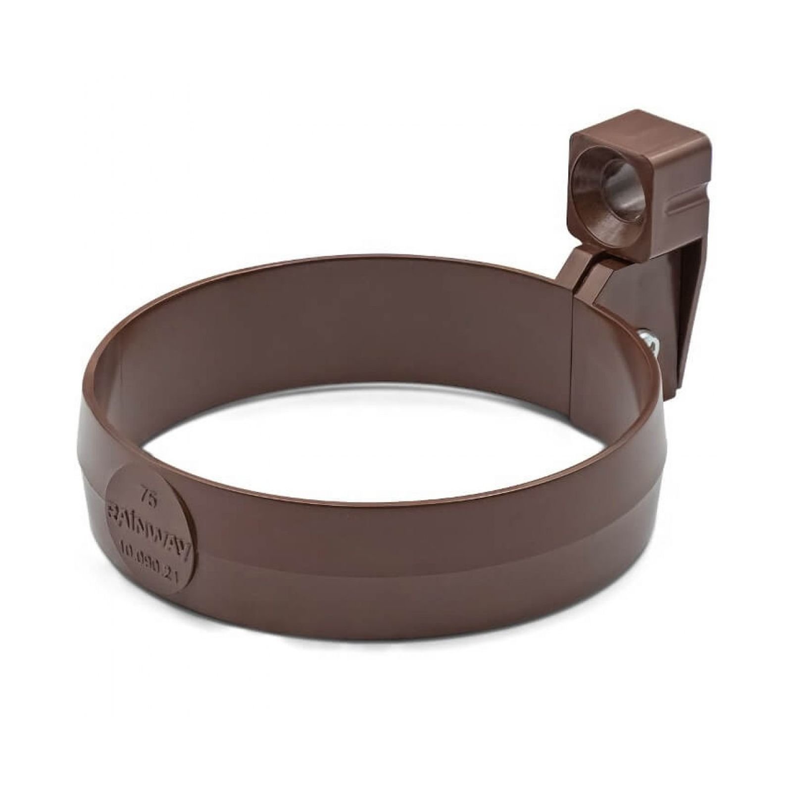 Кронштейн труби коричневий 75мм RainWay Кронштейн труби коричневий 75мм RainWay