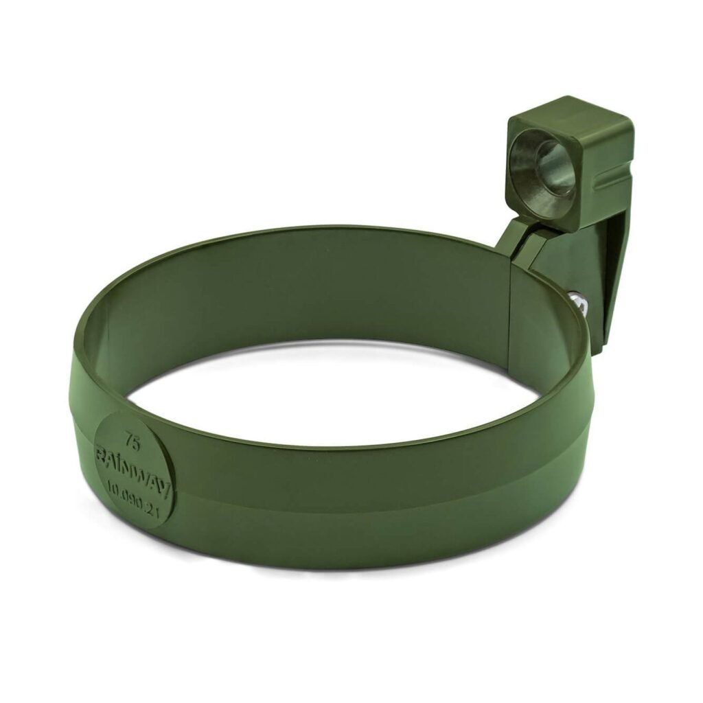 Кронштейн труби зелений 75мм RainWay