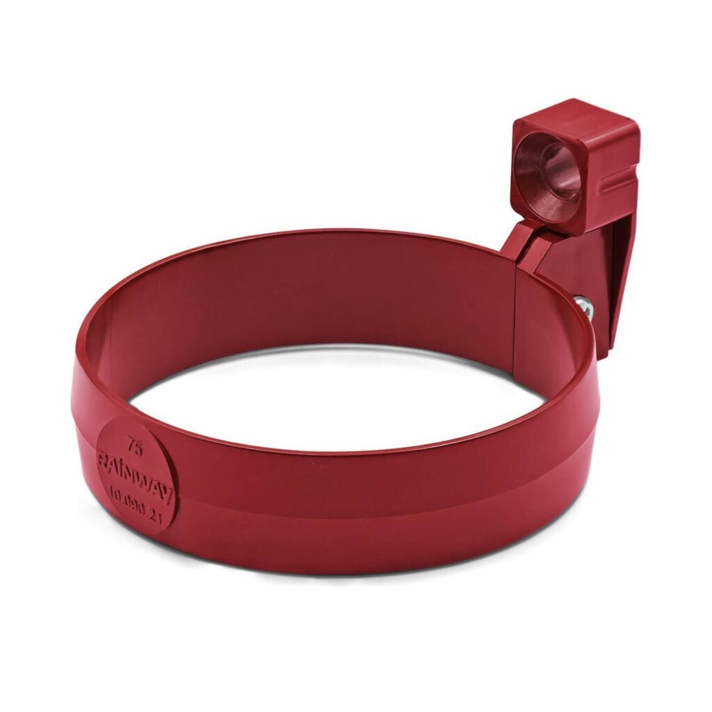 Кронштейн труби червоний 75мм RainWay