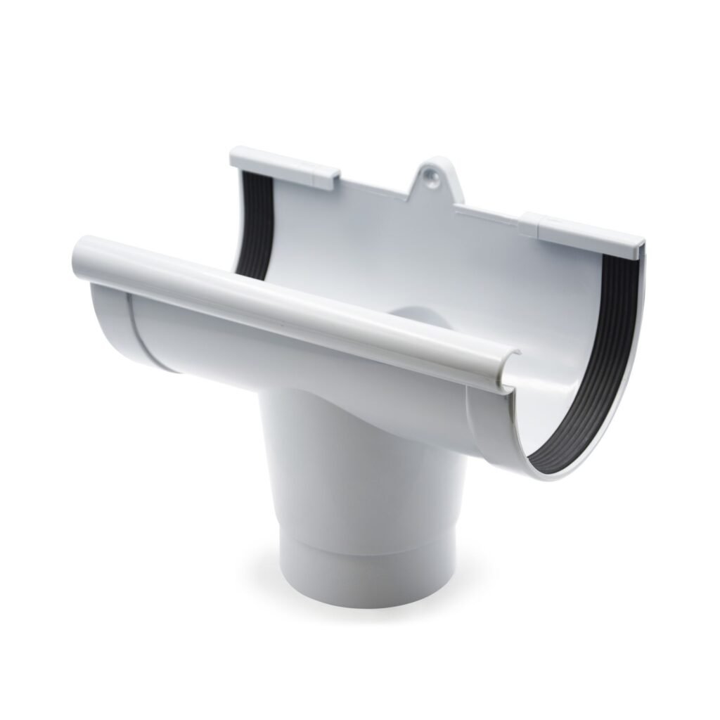 Лійка ринви сіра 130мм RainWay