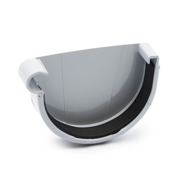 Заглушка ринви ліва сіра 130мм RainWay