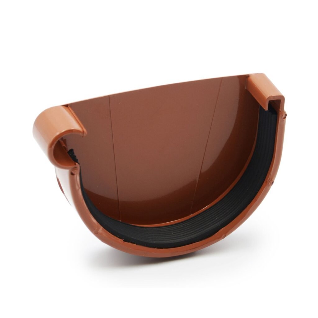 Заглушка ринви ліва цегляна 130мм RainWay