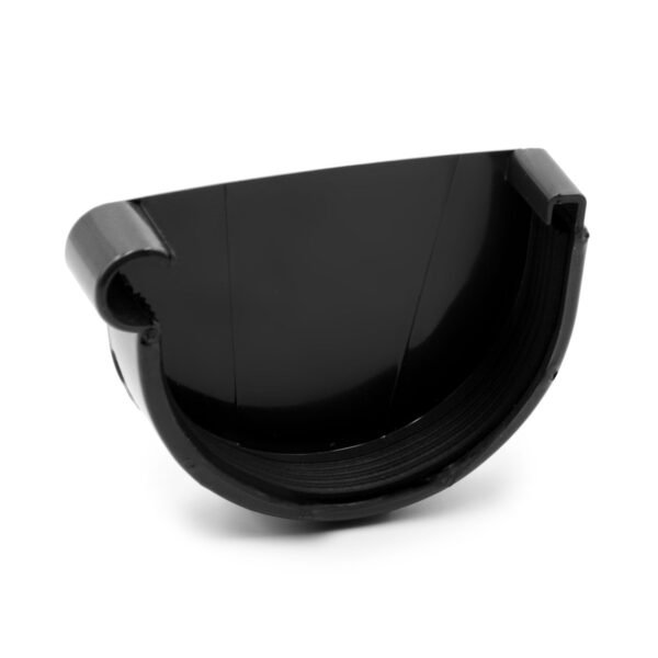 Заглушка ринви ліва чорна 130мм RainWay
