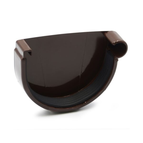 Заглушка ринви права коричнева 130мм RainWay