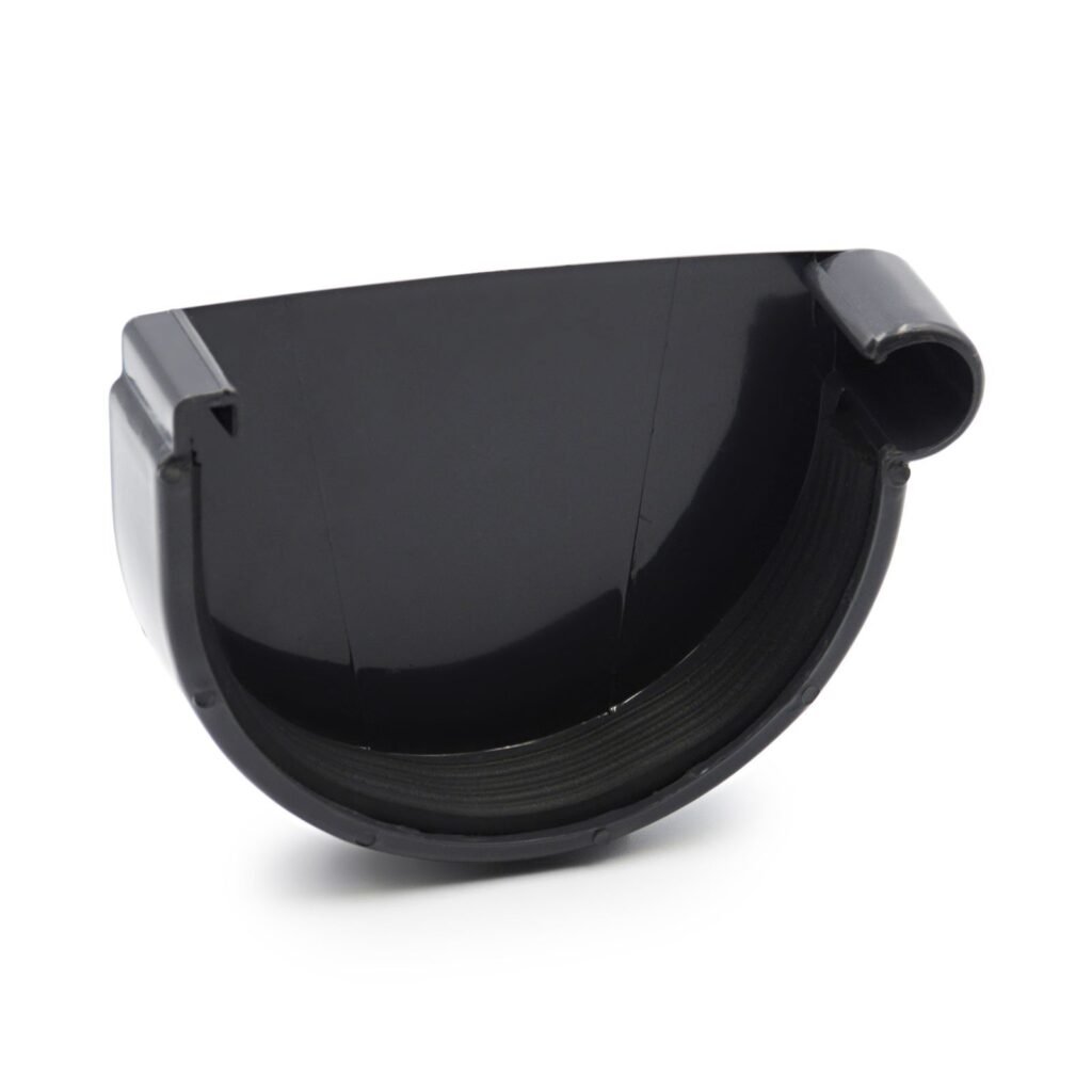 Заглушка ринви права графітова 130мм RainWay