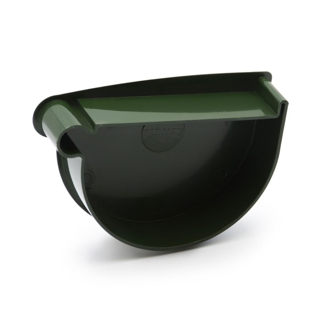 Заглушка лійки ліва зелена 130мм RainWay