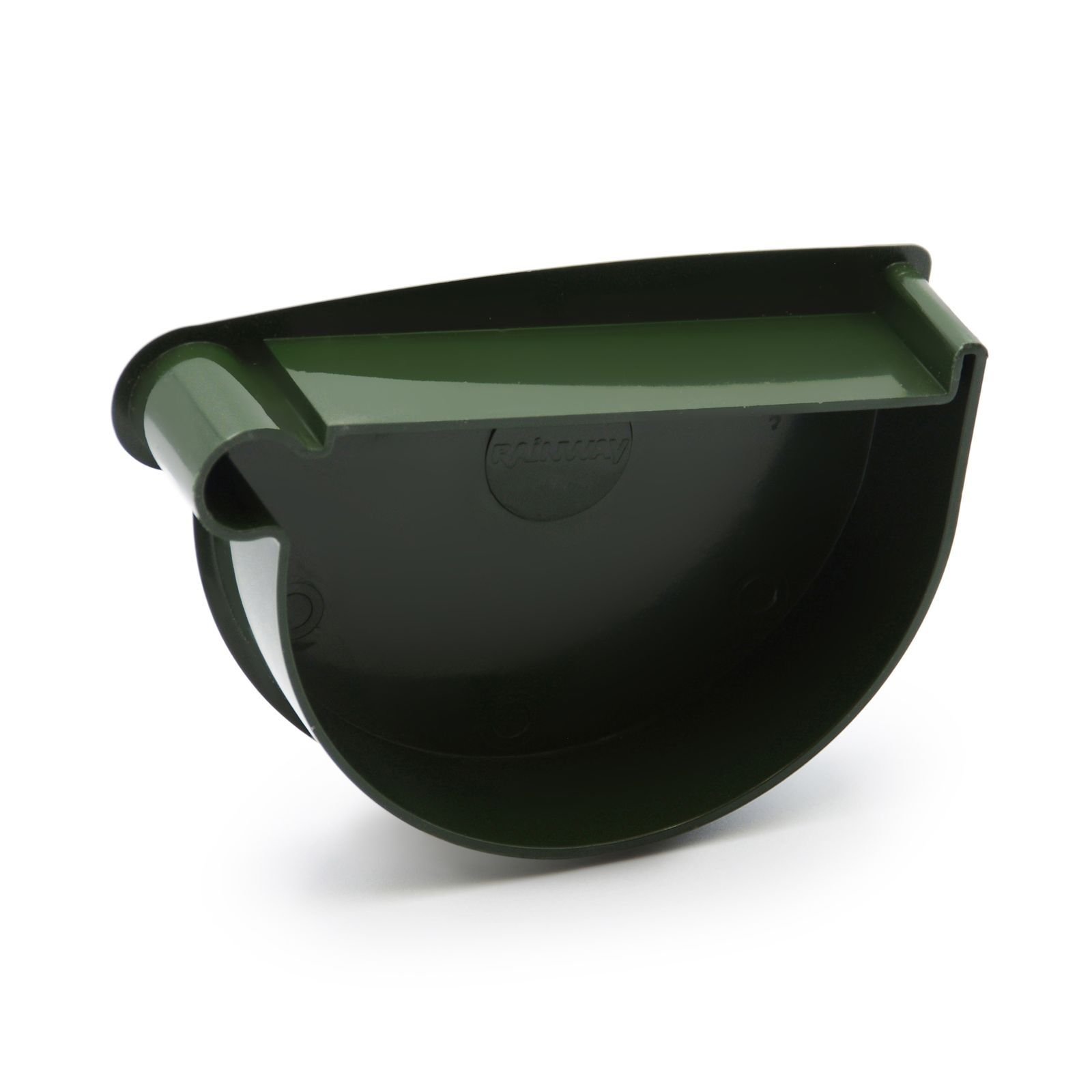 Заглушка лійки ліва зелена 130мм RainWay Заглушка лійки ліва зелена 130мм RainWay