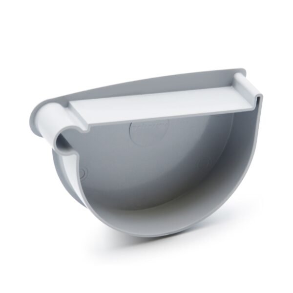 Заглушка лійки ліва сіра 130мм RainWay