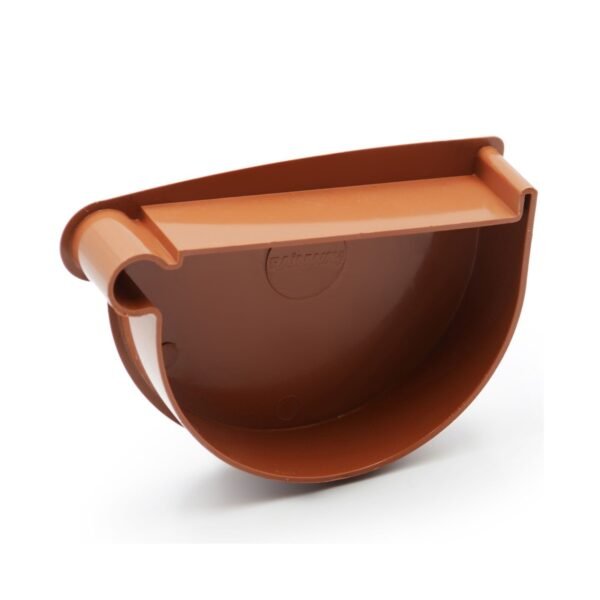 Заглушка лійки ліва цегляна 130мм RainWay