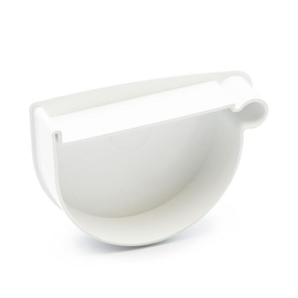 Заглушка лійки права біла 130мм RainWay