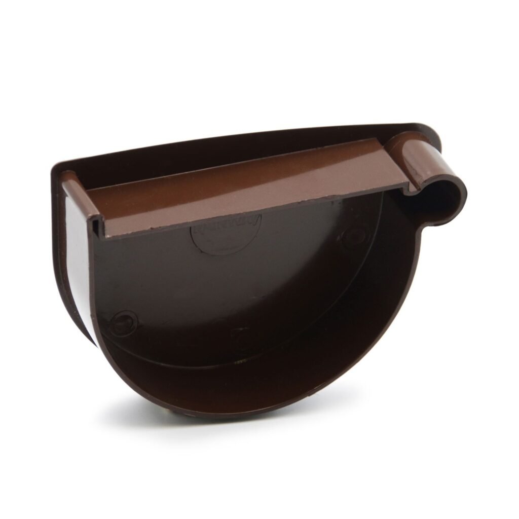 Заглушка лійки права коричнева 130мм RainWay