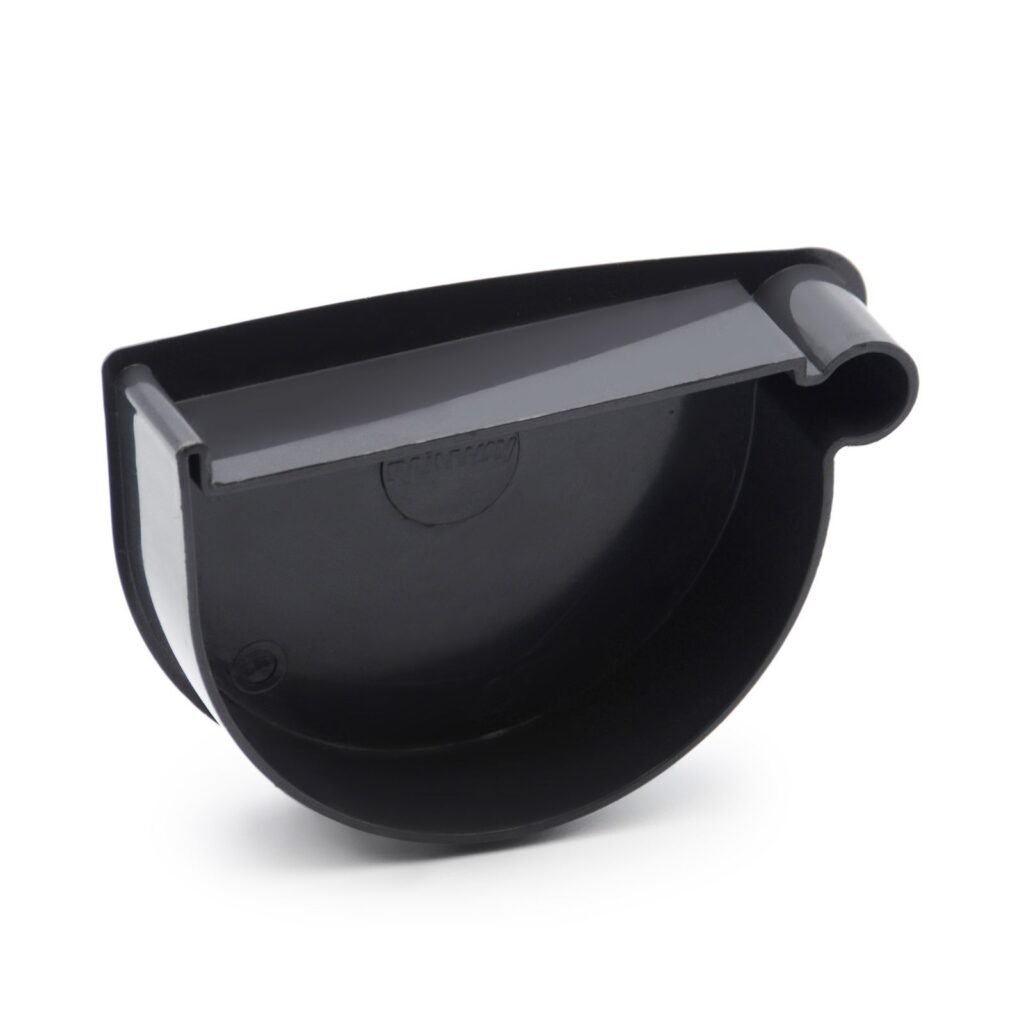 Заглушка лійки права графітна 130мм RainWay