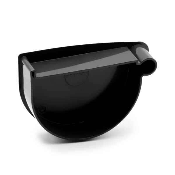 Заглушка лійки права чорна 130мм RainWay