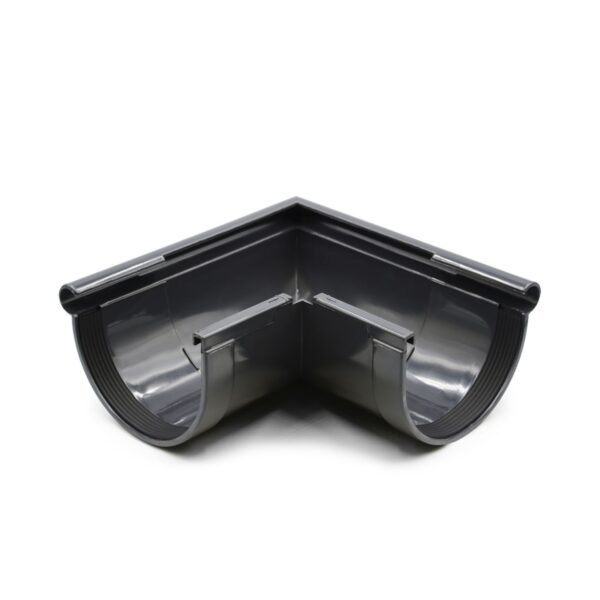 Кут ринви зовнішній 90° графітовий 130мм RainWay