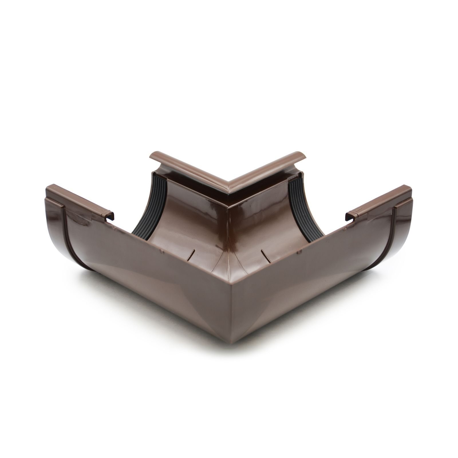 Кут ринви внутрішній 90° коричневий 130мм RainWay Кут ринви внутрішній 90° коричневий 130мм RainWay