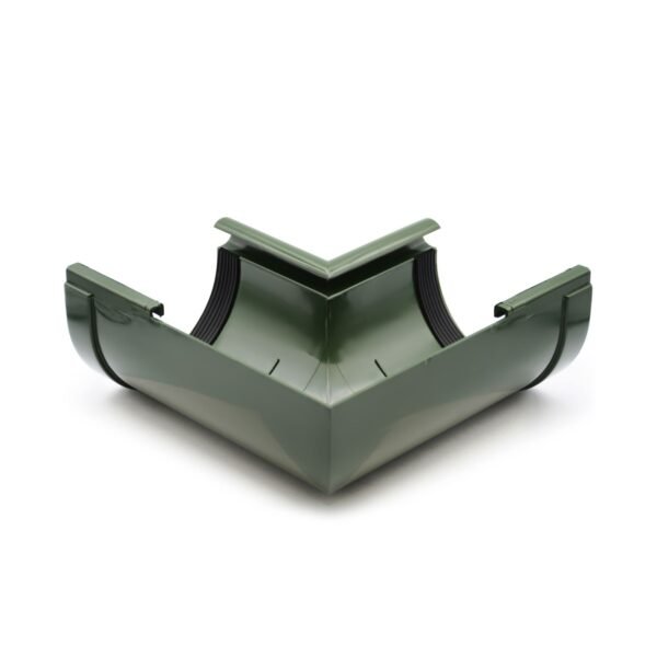 Кут ринви внутрішній 90° зелений 130мм RainWay