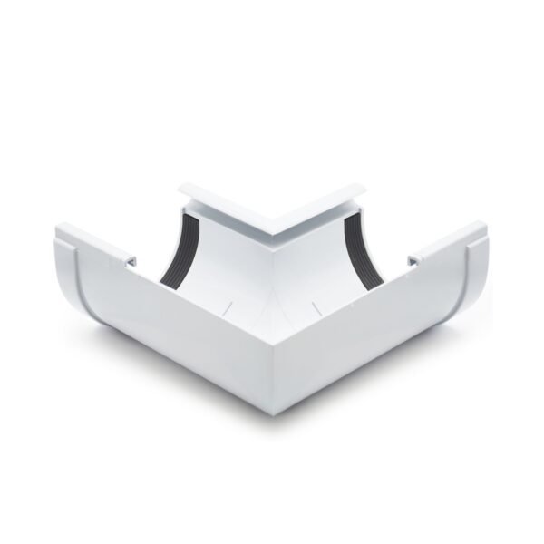 Кут ринви внутрішній 90° сірий 130мм RainWay