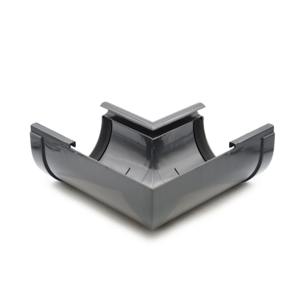 Кут ринви внутрішній 90° графітовий 130мм RainWay