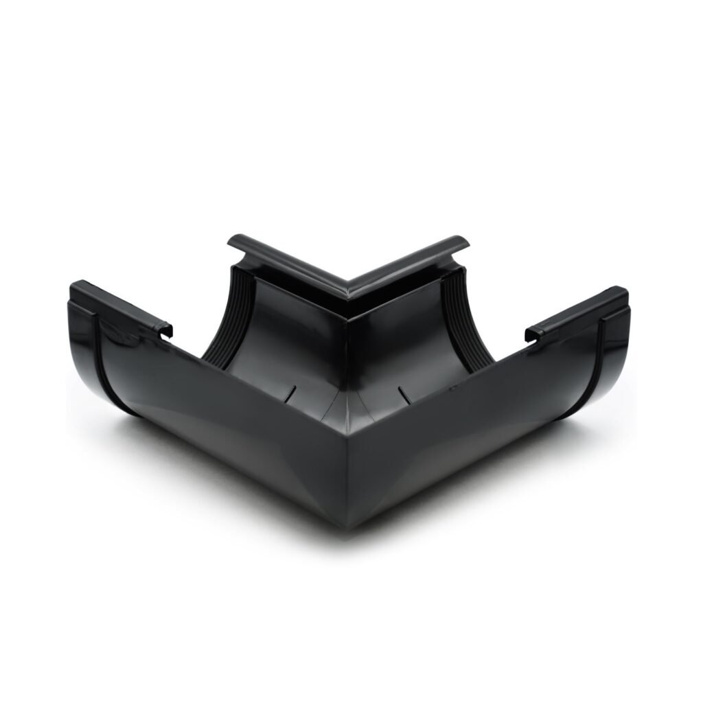 Кут ринви внутрішній 90° чорний 130мм RainWay