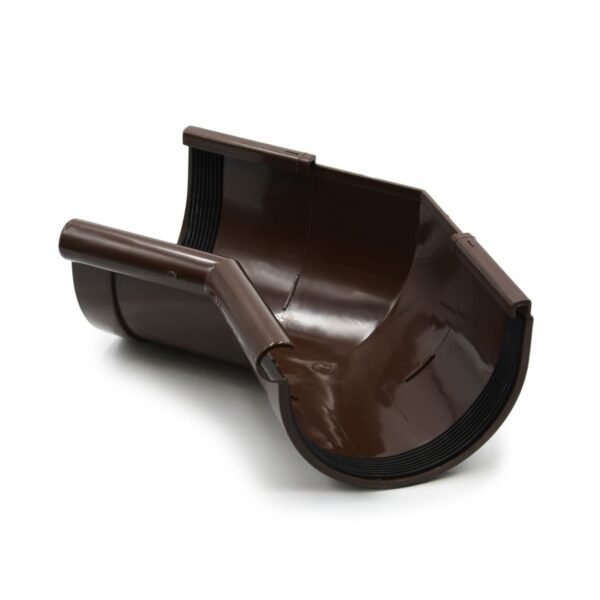 Кут ринви внутрішній 135° коричневий 130мм RainWay