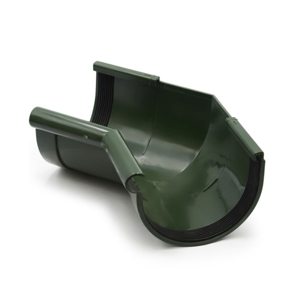 Кут ринви внутрішній 135° зелений 130мм RainWay