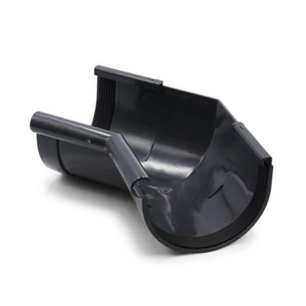 Кут ринви внутрішній 135° графітний 130мм RainWay