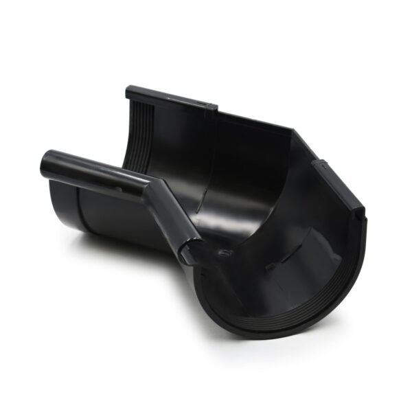 Кут ринви внутрішній 135° чорний 130мм RainWay