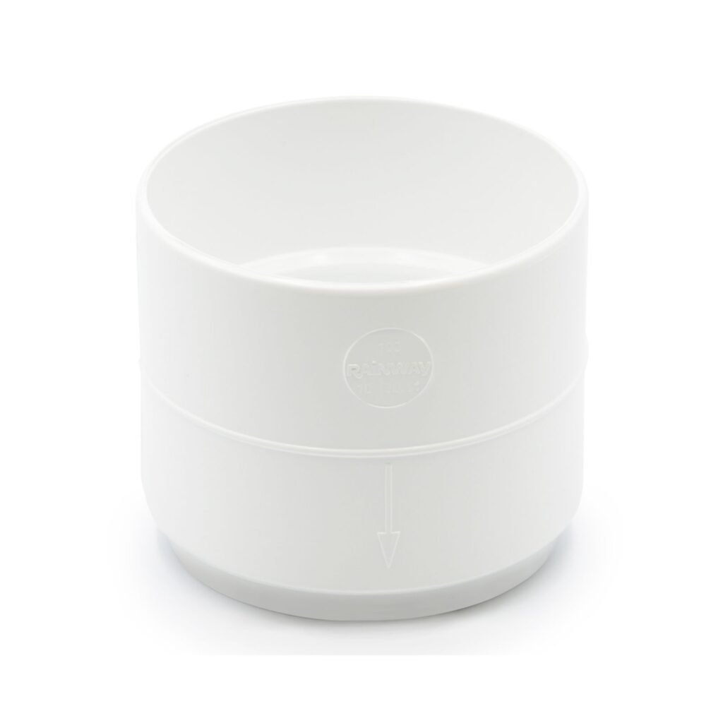 Муфта труби біла 100мм RainWay