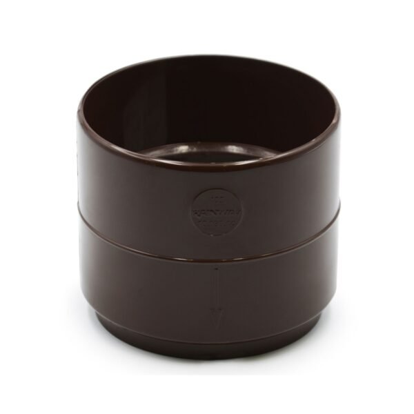 Муфта труби коричнева 100мм RainWay