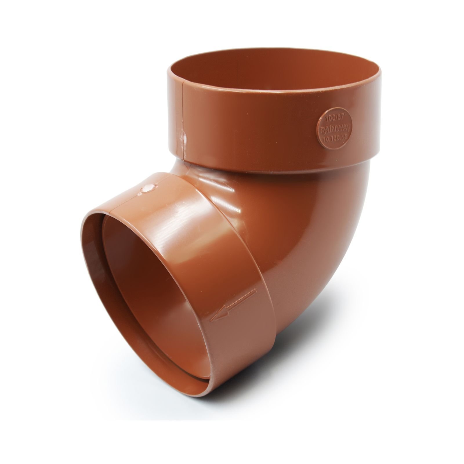 Відвід труби двомуфтовий 67° цегляний 100мм RainWay Відвід труби двомуфтовий 67° цегляний 100мм RainWay