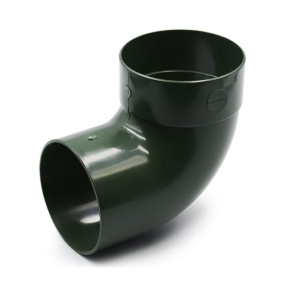 Відвід труби одномуфтовий 87° зелений 100мм RainWay
