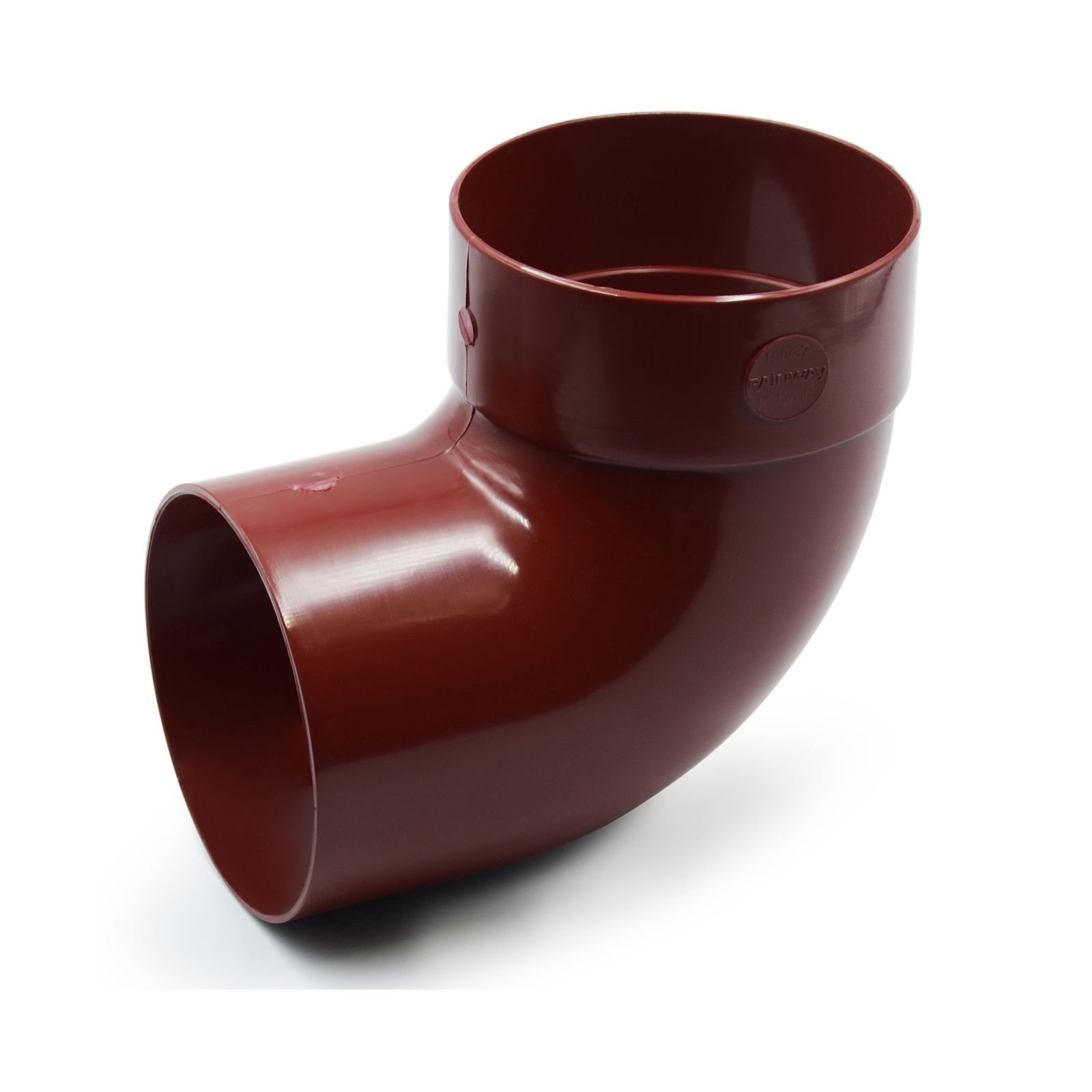 Відвід труби одномуфтовий 87° червоний 100мм RainWay Відвід труби одномуфтовий 87° червоний 100мм RainWay