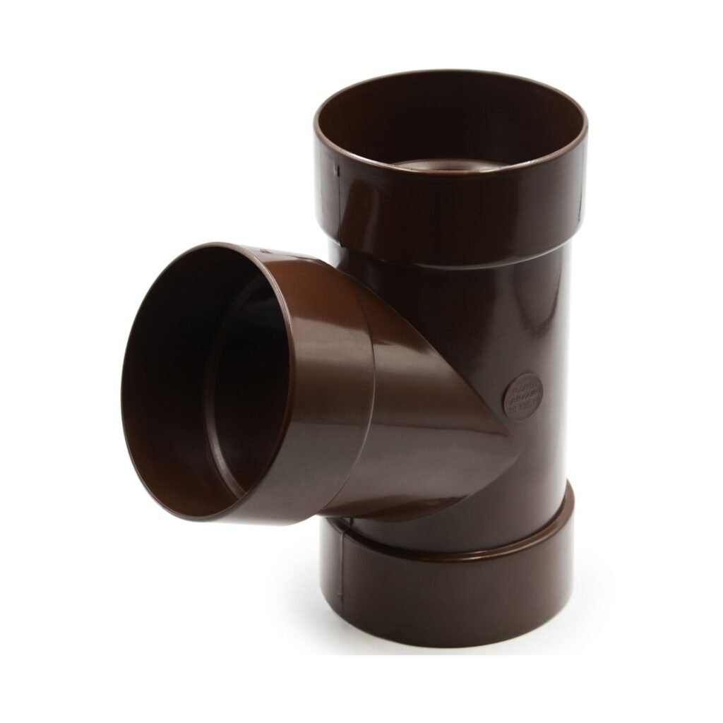 Трійник труби 67° коричневий 100мм RainWay
