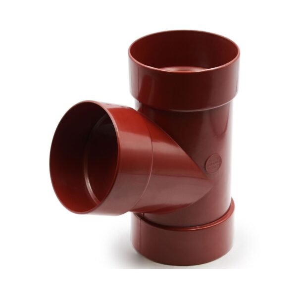 Трійник труби 67° червоний 100мм RainWay