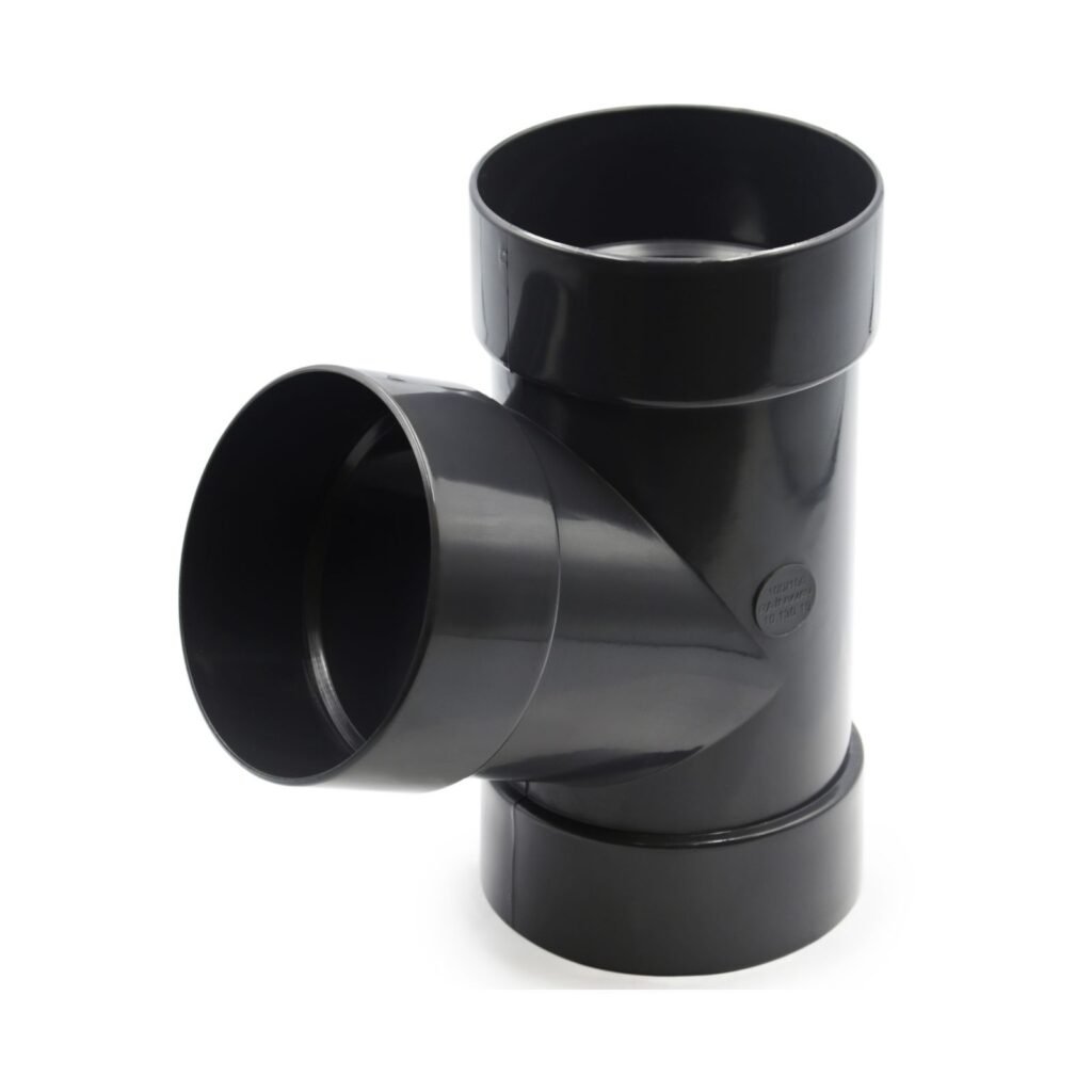 Трійник труби 67° графітний 100мм RainWay