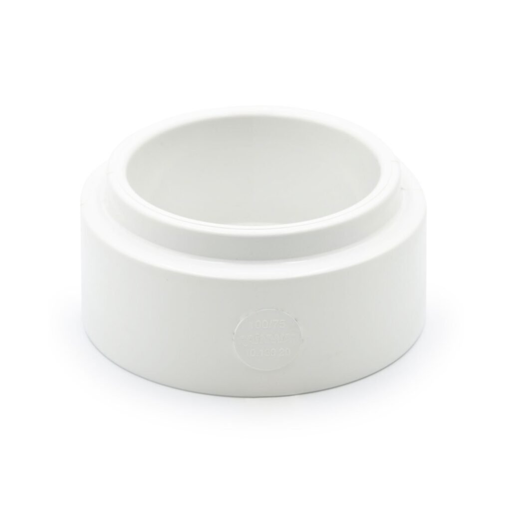 Адаптер труби білий 75х100