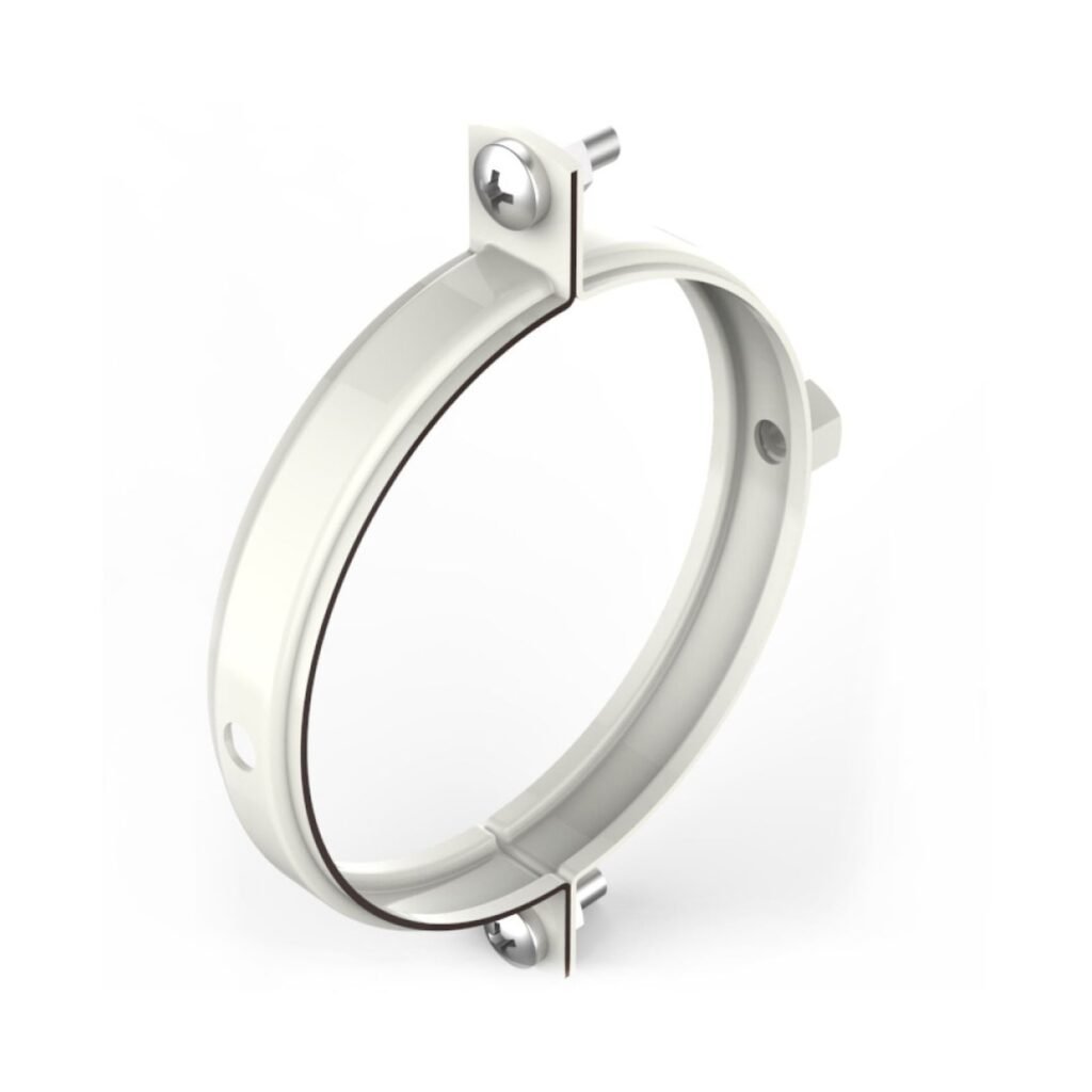 Кронштейн труби сталевий 100 білий