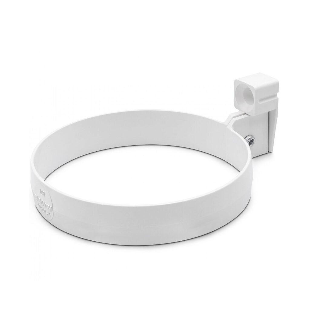 Кронштейн труби білий 100мм RainWay