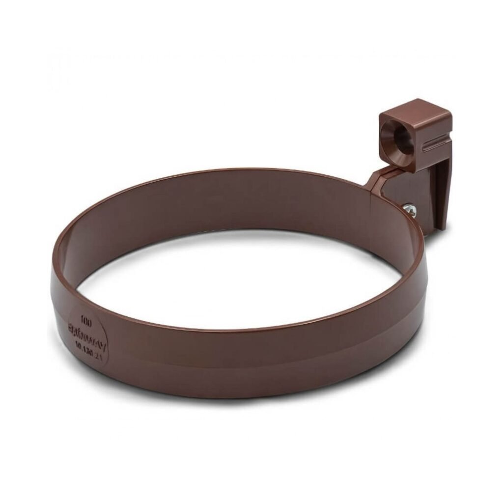 Кронштейн труби коричневий 100мм RainWay