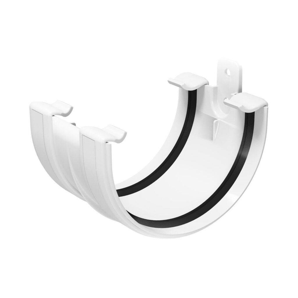 З'єднувач ринви Regenau 125 білий