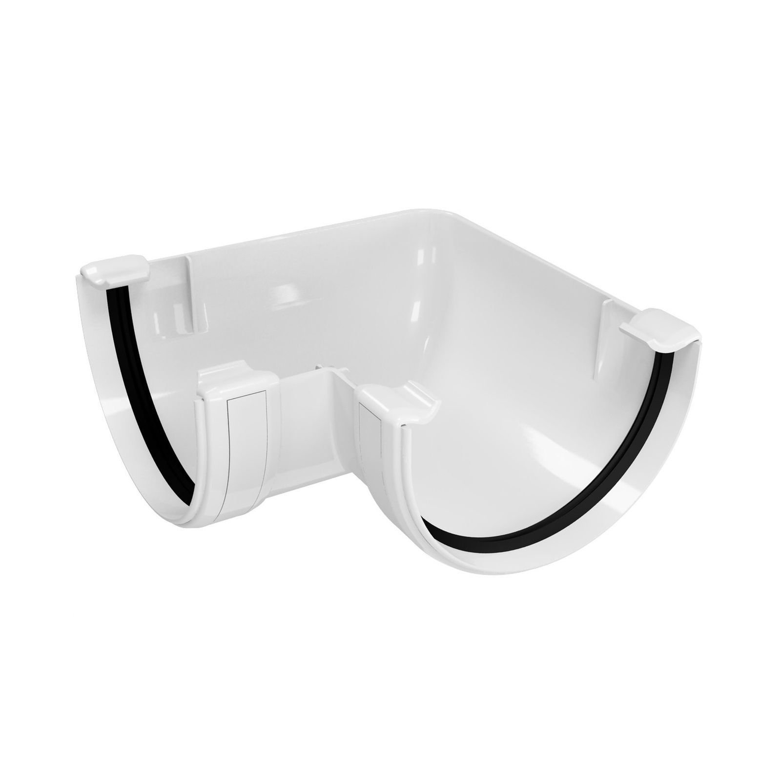 Кут 90° Regenau 125 білий Кут 90° Regenau 125 білий